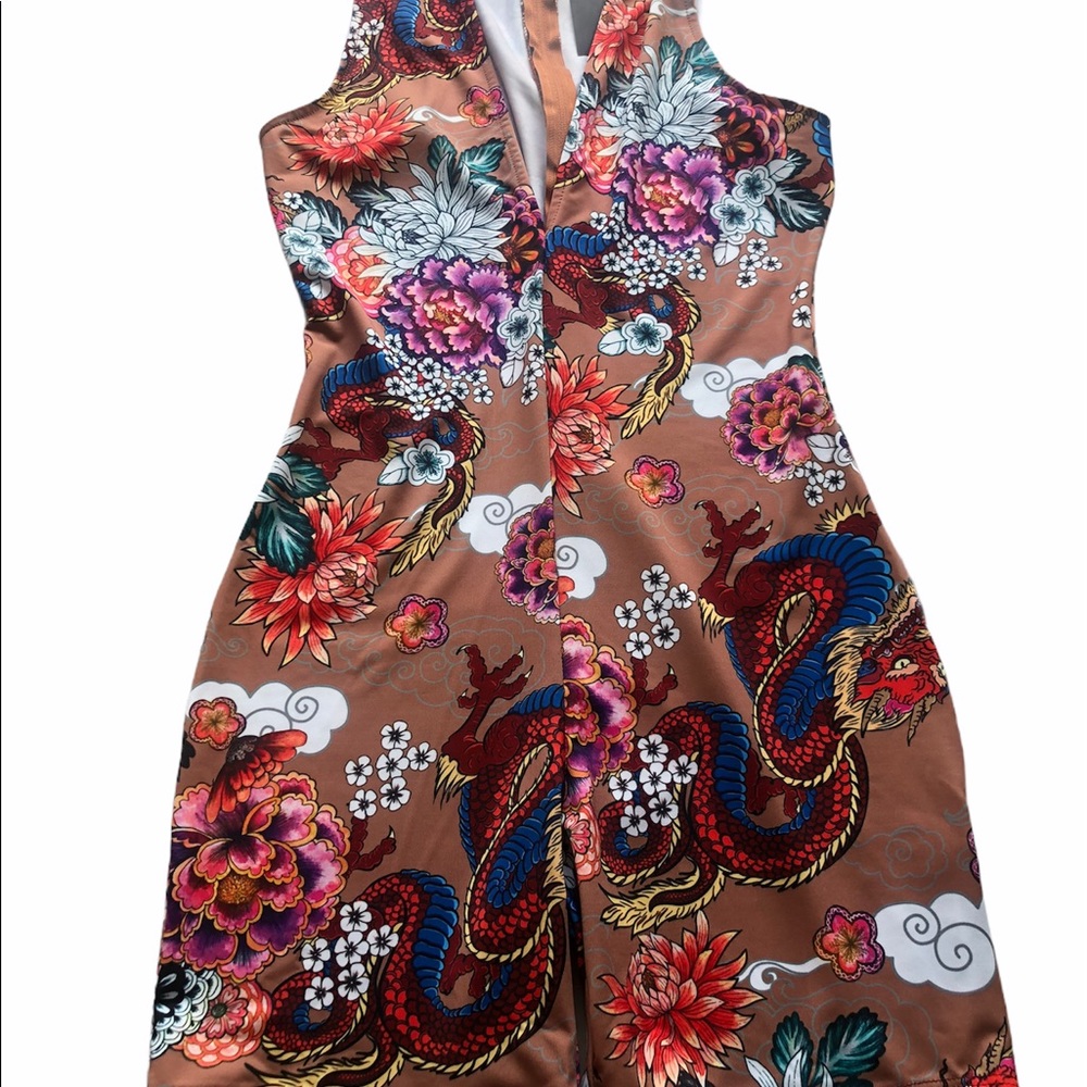 Fashion Nova Graphic Romper - Picture 2 of 6